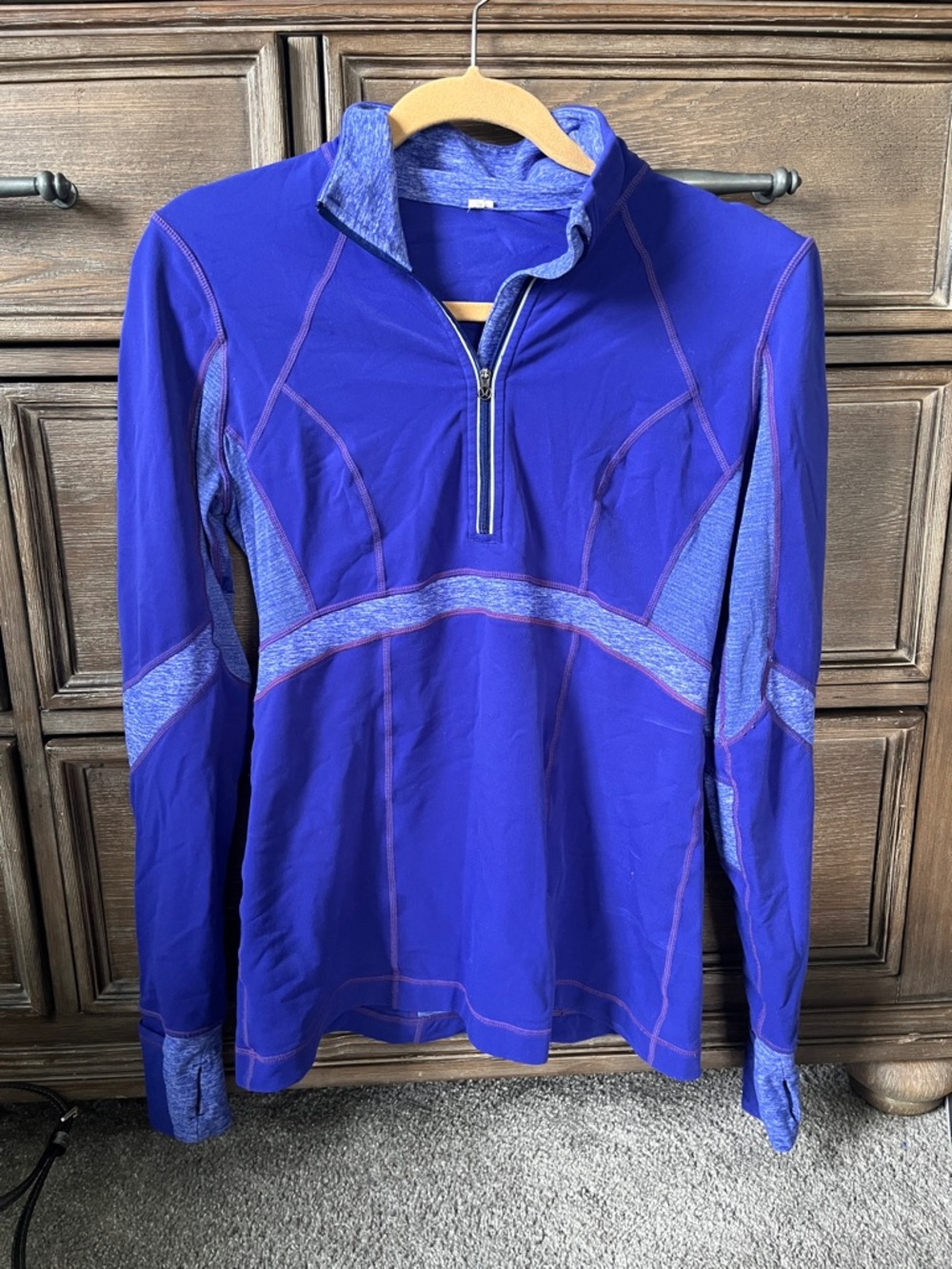 Lululemon Purple Quarter-Zip Athletic Pullover